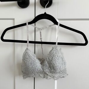 AERIE Light Gray Lace Bralette